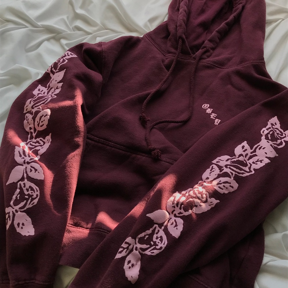 Maroon Obey hoodie